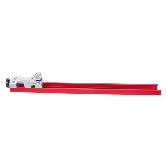 WESIEVYA Red Aluminum Circular Saw Track Guide Rail Base for Enhanced Accuracy in Wood Cutting