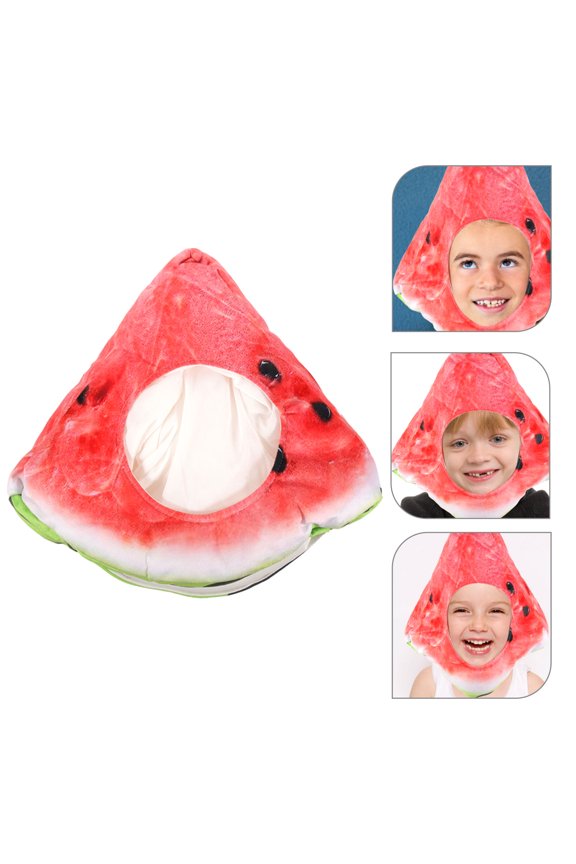 Plush Headgear PP Cotton Red 1Set Watermelon Slice