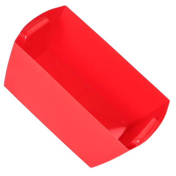WESIEVYA Red Plastic Beverage Tub and Ice Bucket for Parties with Easy Access Flat Top Design