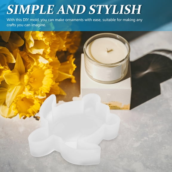 WESIEVYA Reusable White Turtle Craft Mold for Resin Casting with Non Stick Easy Separation