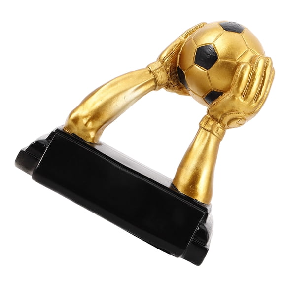 WESIEVYA Robust Plated Gold Football Award Trophy for Home and Sports Achievement Recognition