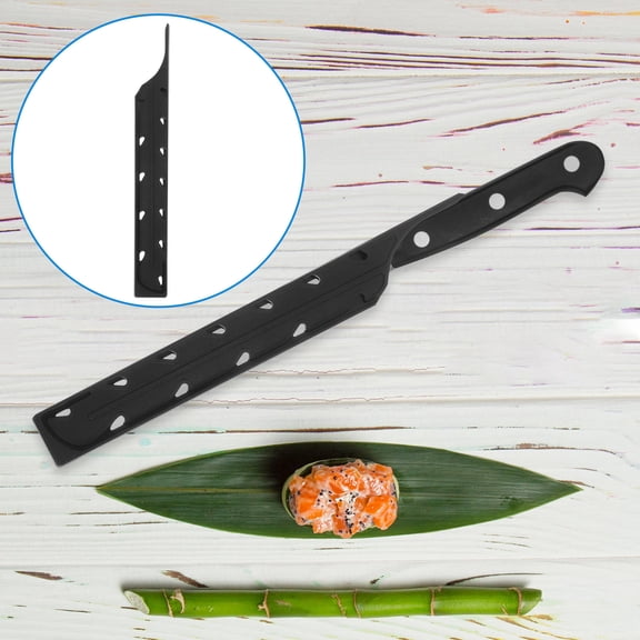 WESIEVYA Sashimi Cutter Plastic Protection Sleeve Black for Kitchen Use with Easy Portable Design