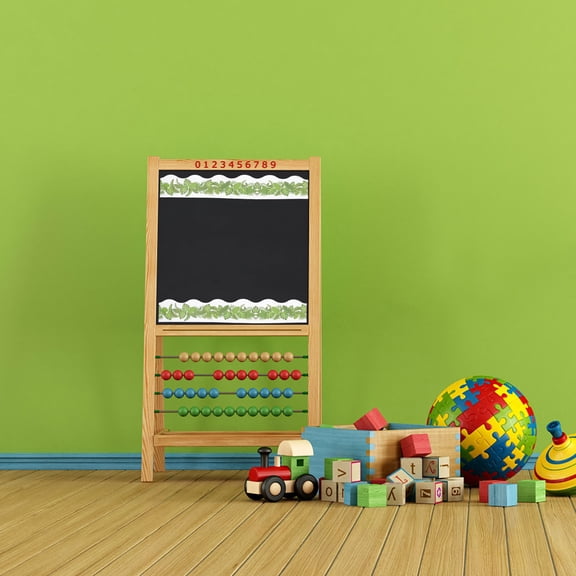 WESIEVYA Self Adhesive Green Tree Leaf Border Paper for Classroom Walls Desks and Lockers