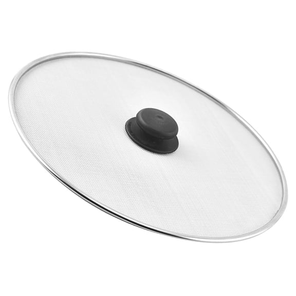 WESIEVYA Skillet Splatter Screen White Stainless Steel Oil Splatter Prevention 1Set