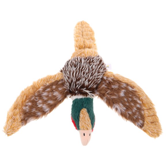 WESIEVYA Squeaky Dog Toy For Chewers Puppy Teething Toy To Keep Them Busy Tough Interactive Dental Chew Plush Pheasant For Small Medium Large Dogs