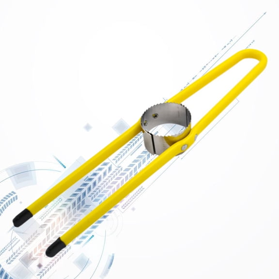WESIEVYA Stainless Steel Corn Threshing Machine Yellow Non Slip Handle for Home