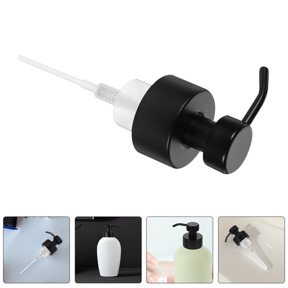 WESIEVYA Stainless Steel Replacement Soap Dispenser Pump for Home Use Black with Foam Output