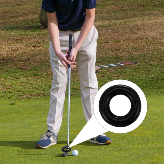 WESIEVYA Swing Weight Ring Black Golf Training Aid for Improving Flexibility Strength and Control