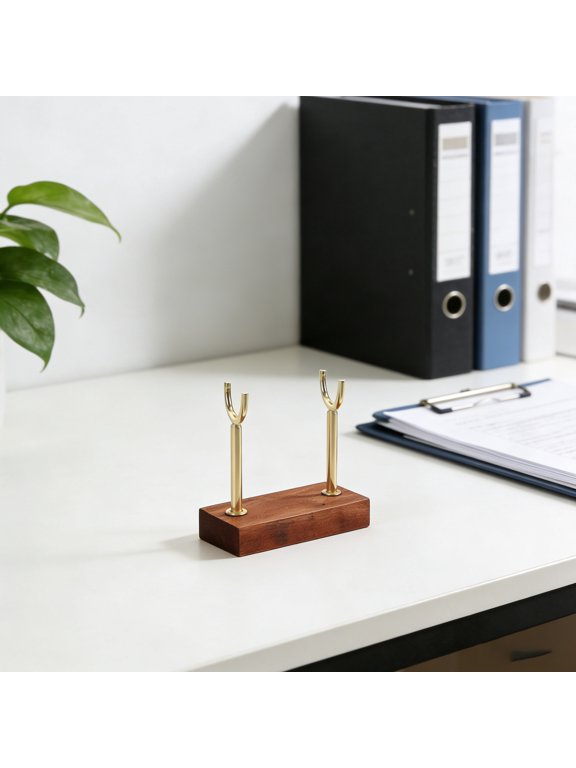 Versatile Coffee Bracelet Holder Stand for Hanging Bangles and Watches Display