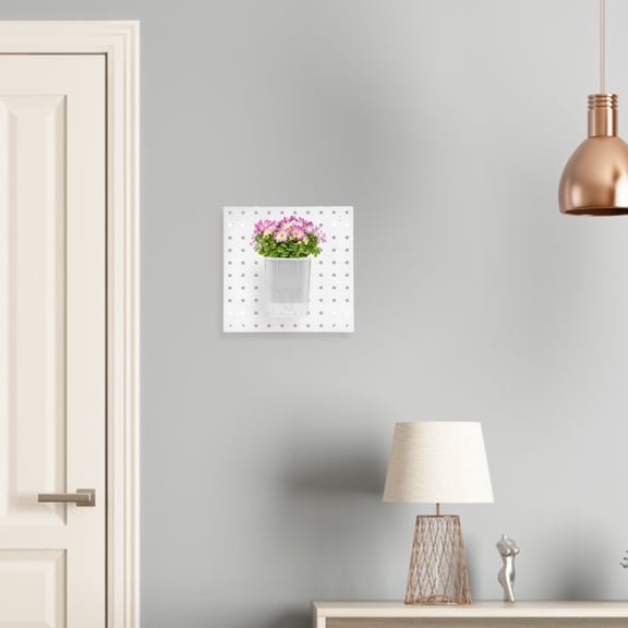 WESIEVYA Wall Mount Pegboard Panel Organizer for Kitchen Bathroom and Living Room Storage