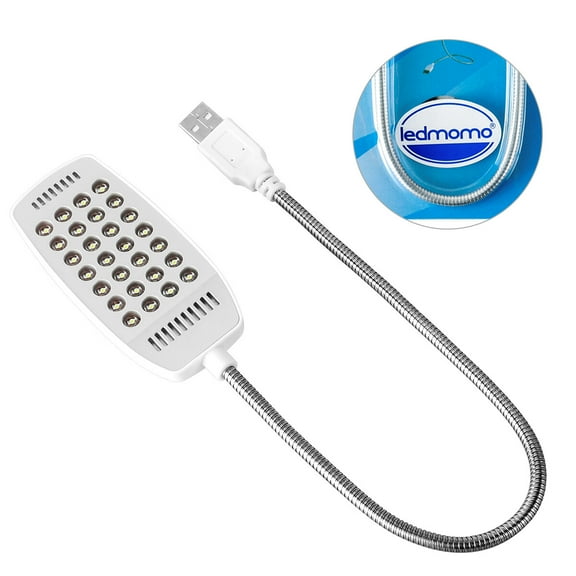 WESIEVYA White Laptop USB Light with 28 LED Beads Energy Efficient Eye Protection