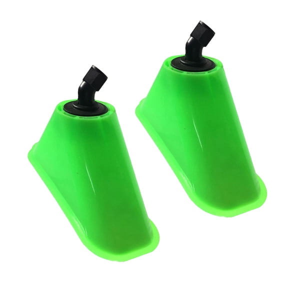 WESIEVYA Windproof Sprayer Cover, Green, Sturdy Plastic, Fan-Shaped, 2Pcs
