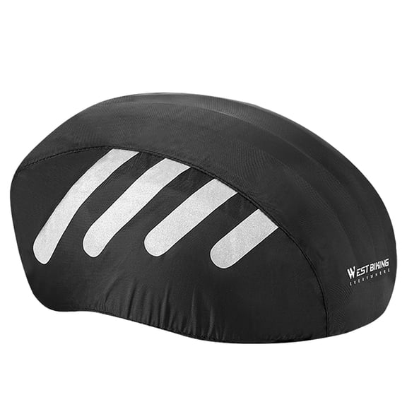 WEST BIKING 2Pcs Mtb Road Bike Protection Cover with Reflective Strip Caps Drawstring Rain Cover Waterproof High Visibility for Cycling Helmets