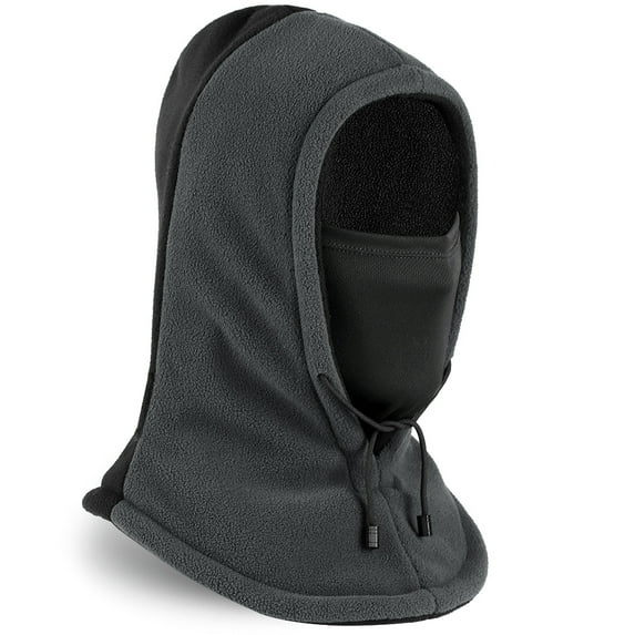 WEST BIKING Balaclava Ski Mask for Men, Thicken Thermal Polar Fleece Fabric Sports Caps, Gray