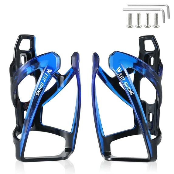 WEST BIKING Bike Water Bottle Cage, MTB Road Bicycle Water Bottle Holder, 2 Pcs