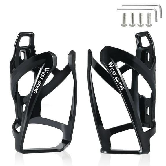 WEST BIKING Bike Water Bottle Cage, MTB Road Bicycle Water Bottle Holder, 2 Pcs
