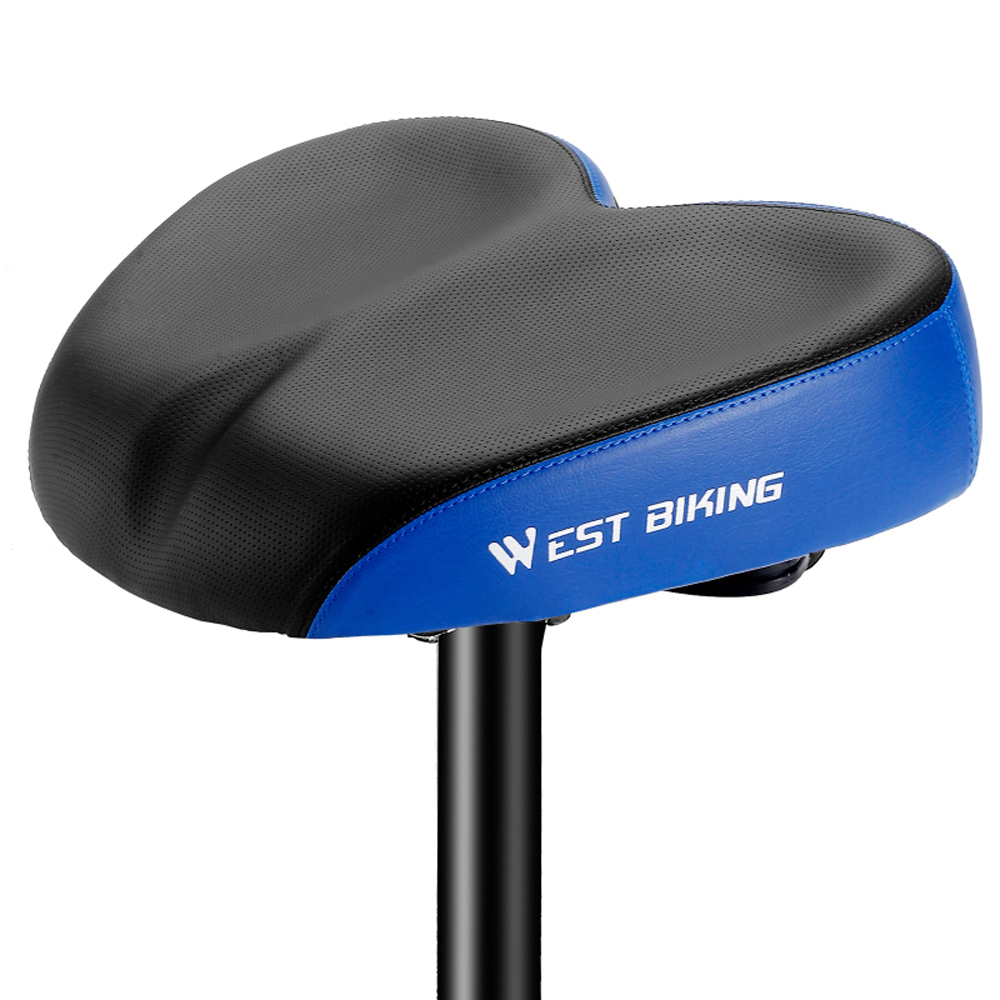 WEST BIKING Ergonomic Replacement Saddle Soft Widen Thicken Road Bike Cushion Long Distance Riding Comfortable Shockproof Cycling Seats - image 1 of 7