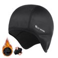 thumbnail image 1 of WEST BIKING Skull Caps for Men Thermal Velvet Liner Running Hat Beanie, Fits Under Helmets, Black, 1 of 9