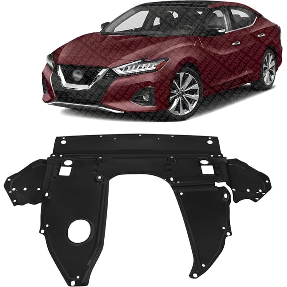 WEST DEKLE Automotive Front Engine Splash Shield Under Cover Plastic Direct Replacement for 2016-2018 Altima | 2016-2023 Nissan Maxima Front Engine Splash Guard Panel | NI1228164 758909HS0A