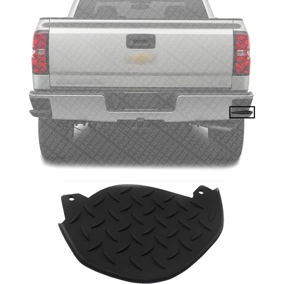 WEST DEKLE Automotive Rear Bumper Corner Step Pad Right Passenger Side Direct Replacement Compatible With 2014-2018 Chevrolet Silverado/GMC Sierra 1500 GM1139101 23108151