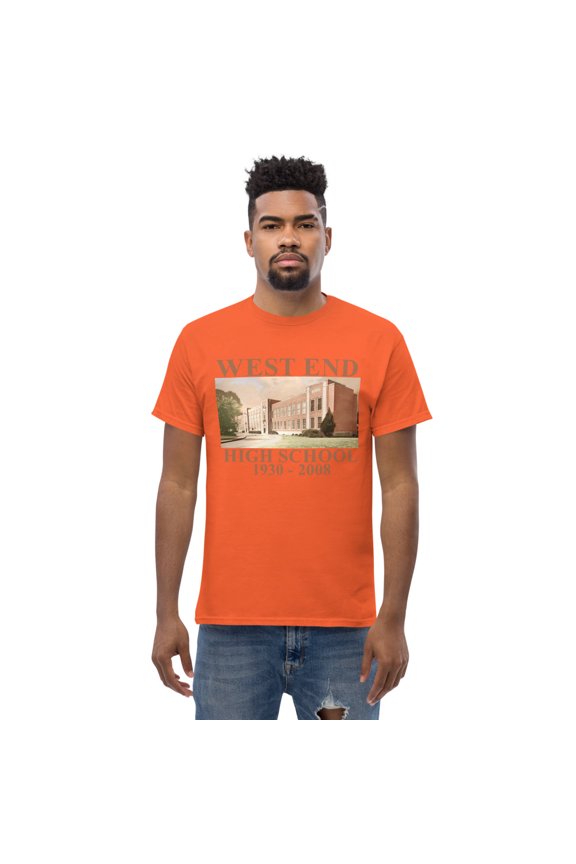 WEST END MEMORIAM Men's classic tee (Orange, 2XL)