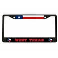 thumbnail image 1 of WEST Texas Texas Style Heavy Duty Metal License Plate Frame Personalised/Car Accessories Car Tag Holder Cover (Black/Red), 1 of 6