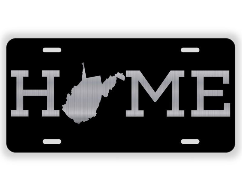 WEST VIRGINIA HOME LICENSE PLATE WV MOUNTAINS ETCHED LICENSE PLATE