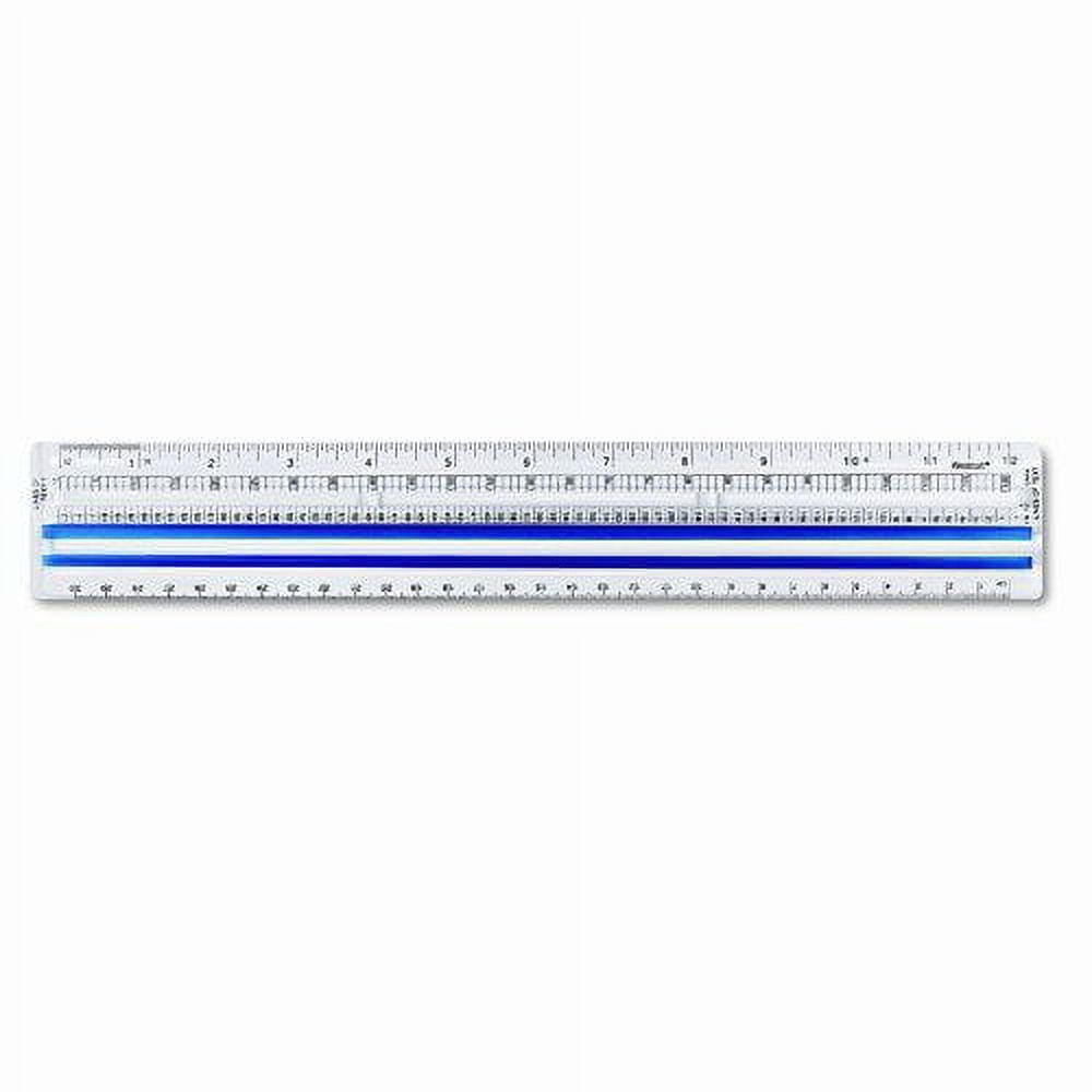 Pacific Arc - 12 Inch Ruler Clear Plastic, Graduations in Inches and  Centimeters