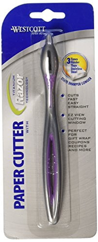 Westcott Handheld Titanium Razor Paper Cutter - Utility Cutting Tool ...