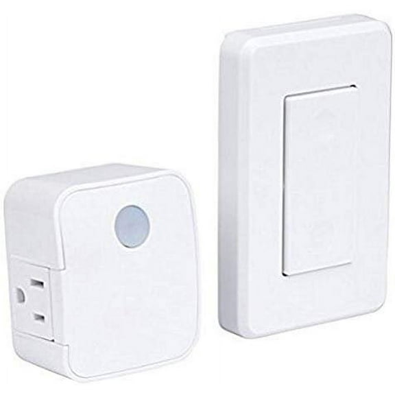 Westek Indoor Wireless Wall Outlet Switch With Remote - Remote Controlled - White