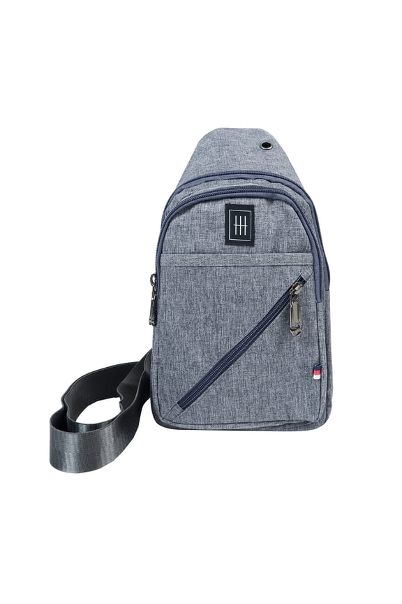 Crossbody Canvas Sling Bag with Adjustable Strap-Travel Small Daypack