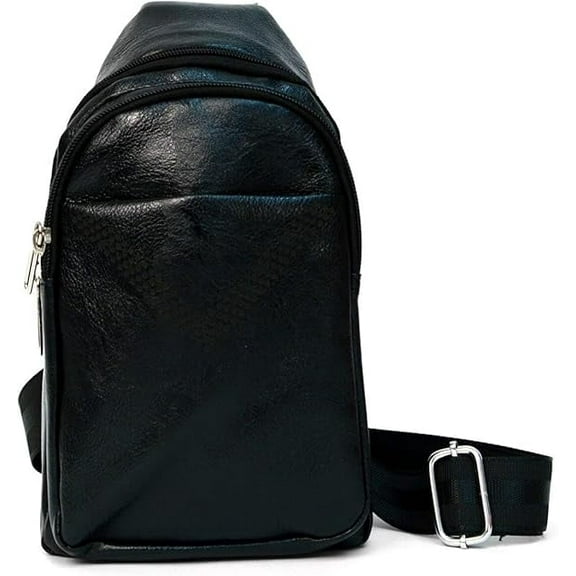 WESTEND Crossbody Leather Small Sling Bag Backpack with Adjustable Strap