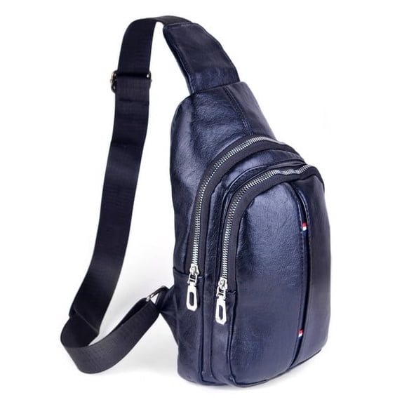 WESTEND Small Crossbody Leather Sling Bag with Adjustable Strap - Travel Small Daypack