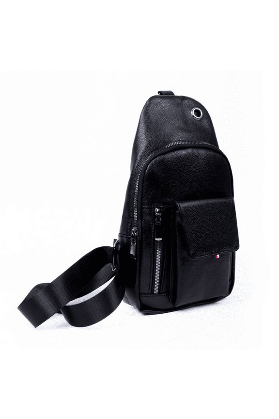 Synthetic Leather Crossbody Small Sling Bag Backpack with Adjustable Strap