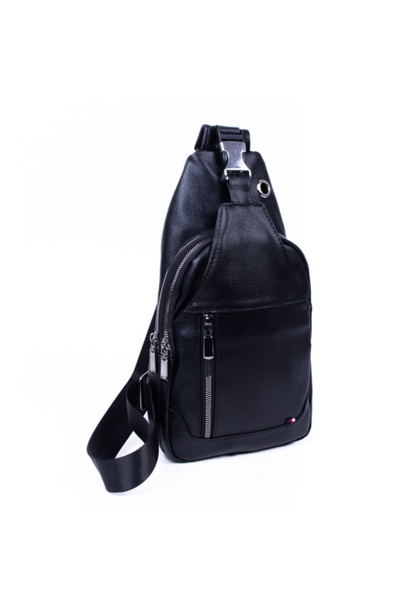 Synthetic Leather Crossbody Small Sling Bag Backpack with Adjustable Strap