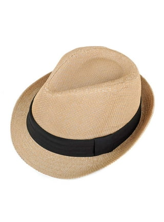 Classic Fedora Hats for Men Women Short Brim Felt Feather Hat