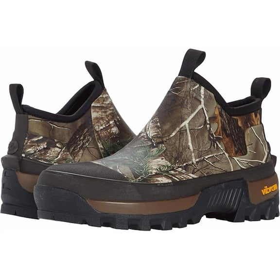 WESTERN CHIEF MEN'S REALTREE NEOPRENE RUBBER ANKLE BOOTS VIBRAM sz 14 BROWN 6321046B