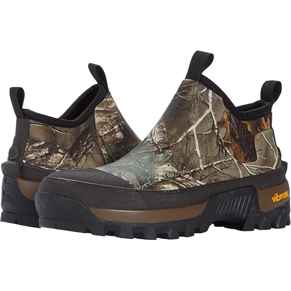 WESTERN CHIEF MEN'S REALTREE NEOPRENE RUBBER ANKLE BOOTS VIBRAM sz 8 BROWN 6321046B
