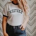 thumbnail image 1 of WESTERN Graphic Ringer Tee, 1 of 4