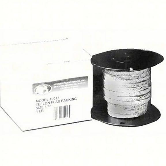 Western Pacific 10017 (PTFE) Flax Packing 1/4"x2' with Teflon Shaft Boat Marine