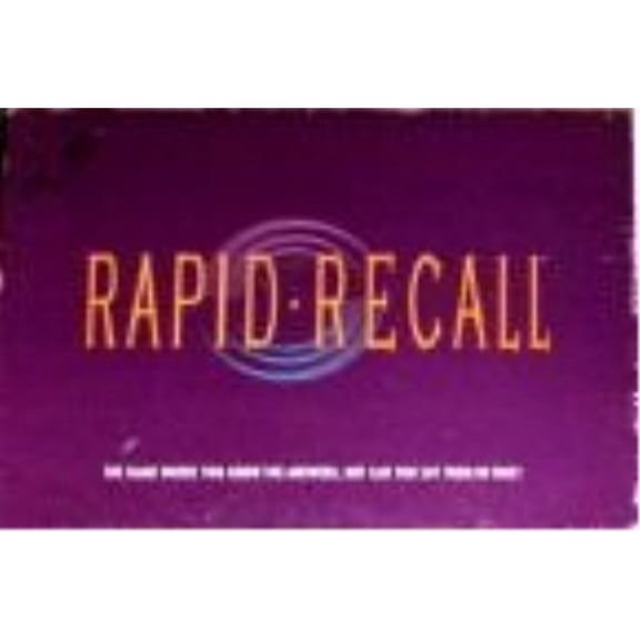 rapid recall board game