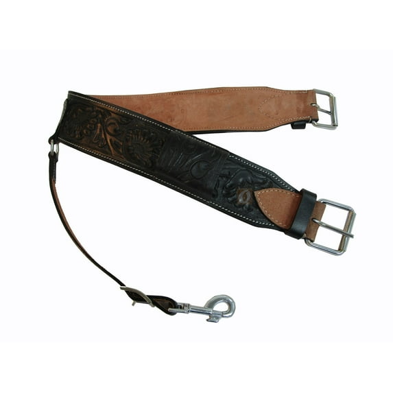 WESTERN SADDLE CINCH LEATHER BACK GIRTH ROPING RANCH BARREL TRAIL LEATHER TACK 36 INCH LONG END TO END