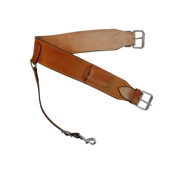 WESTERN SADDLE CINCH LEATHER BACK GIRTH ROPING RANCH BARREL TRAIL LEATHER TACK 36 INCH LONG END TO END