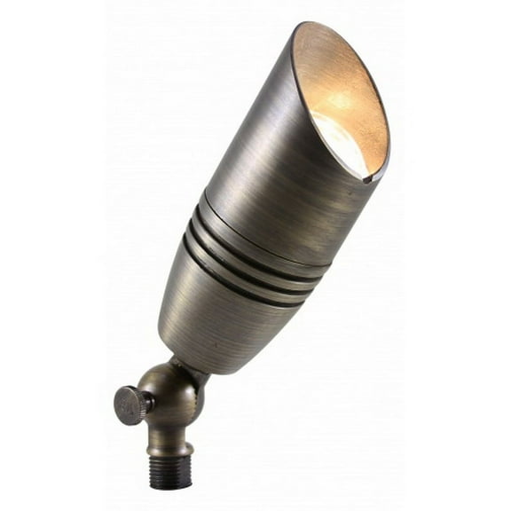 WESTGATE LD-103-BZ Directional Light, Solid Brass, Mr16 12V/50W Max, Convex Glass, Antique Bronze, 3 Ft. Cable, NM Spike & Quick Connector