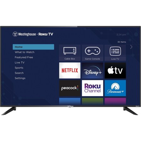 WESTINGHOUSE WR50UX4210 4K (3840x2160) 50" Smart LED HDR TV, Black (New Open Original Box)