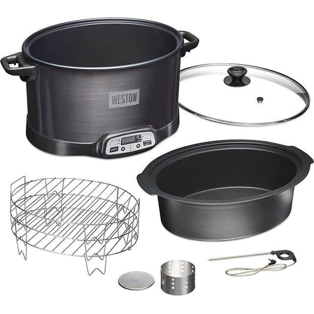 WESTON BRANDS 2in1 Indoor Electric Smoker & Programmable Slow Cooker
