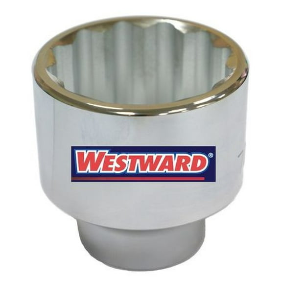 WESTWARD 45J246 1" Drive, 54mm 12 pt Metric Socket, 12