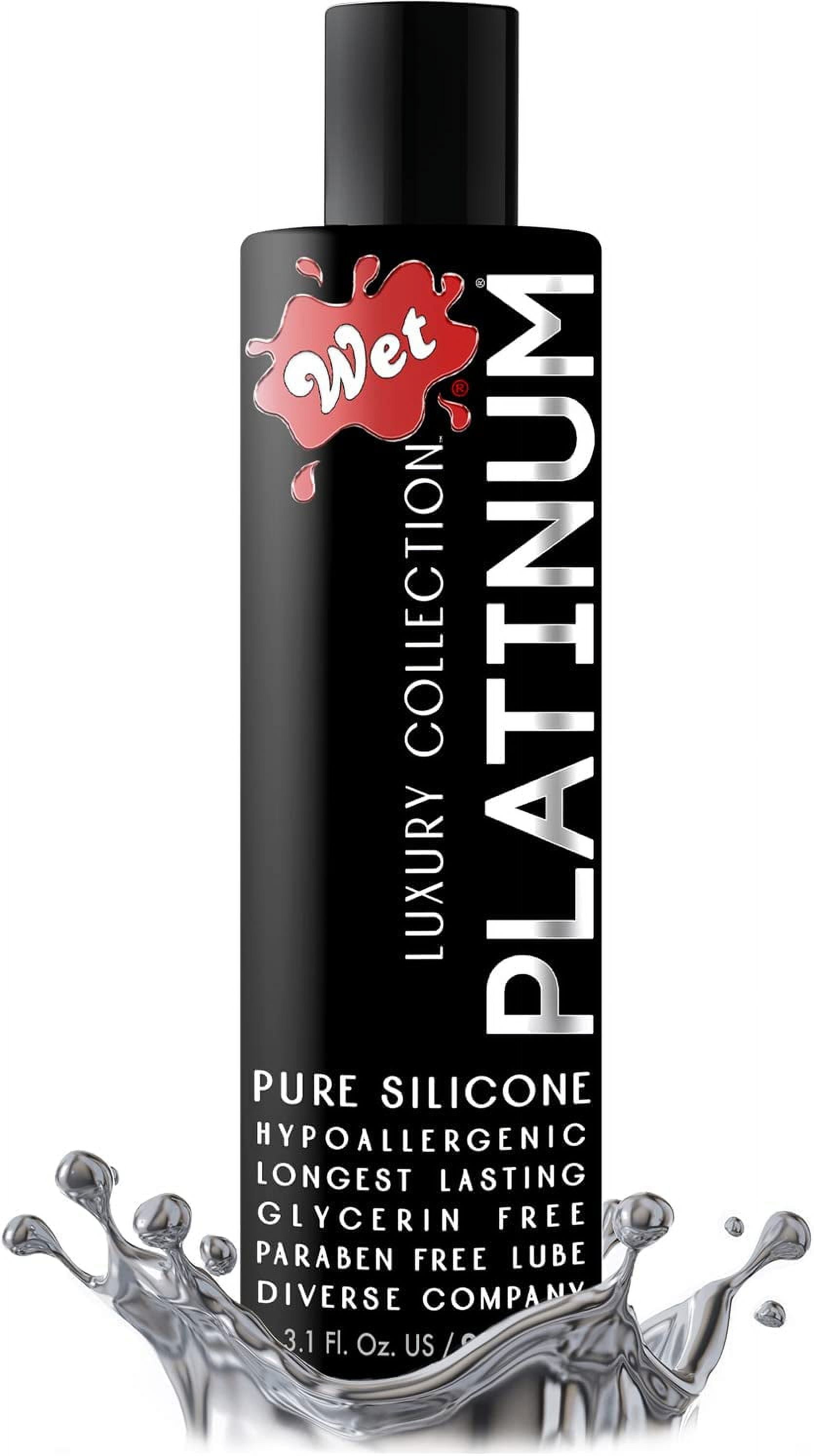 WET Platinum Silicone Based Lubricant, 3.1 Ounce