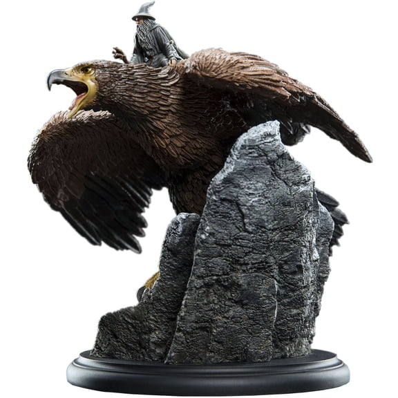 WETA Workshop Polystone - The Lord of The Rings Trilogy - Gandalf the Grey On Gwaihir Miniature Statue, Weta Workshop, Gifts