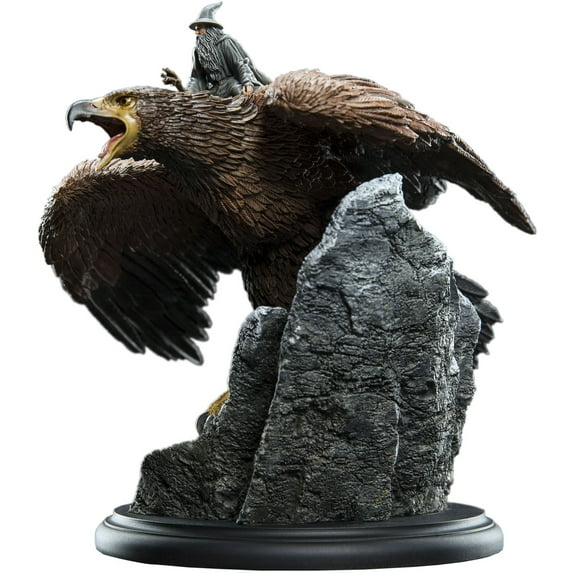 WETA Workshop Polystone - The Lord of The Rings Trilogy - Gandalf the Grey On Gwaihir Miniature Statue, Weta Workshop, Gifts